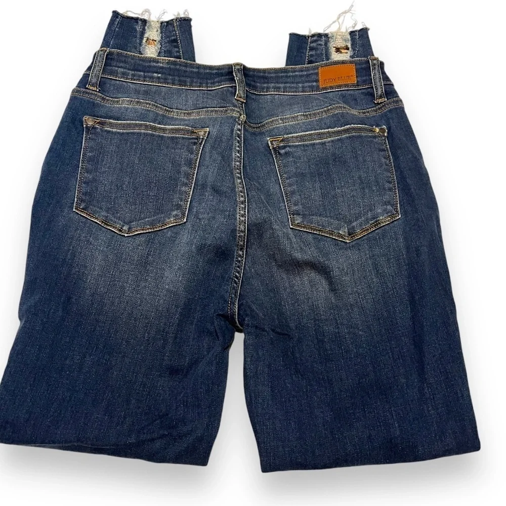 Judy Blue Jeans Womens 29 Distressed Destroyed jbb2166dk Stretch - Picture 4 of 8